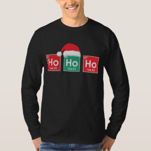 Ho Ho Ho Christmas Periodic Table Nerd Humour T-Shirt