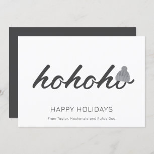 Ho Ho Ho Christmas Personalised Holiday Card