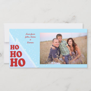 Ho-Ho-Ho Christmas Photocard Holiday Card