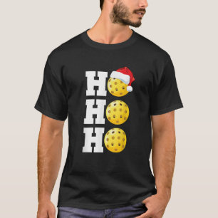 Ho Ho Ho Christmas Pickleball Funny Xmas Mens Wome T-Shirt