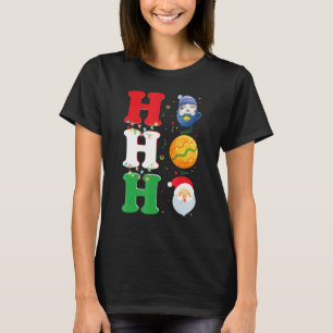 Ho Ho Ho Christmas Santa Hat Xmas PJ T-Shirt