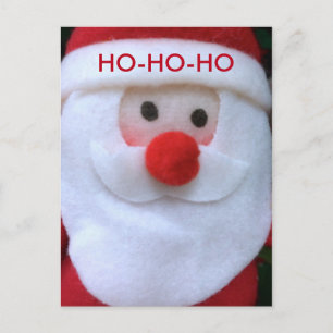 Ho-Ho-Ho - Christmas, Santa, Holiday Postcard