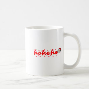 Ho Ho Ho Christmas Santa Modern Minimalist  Coffee Mug