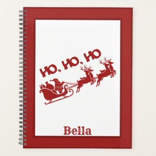 HO.HO.HO Christmas Santa Sleigh With Reindeer Planner