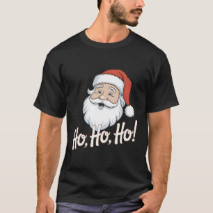 Ho, Ho, Ho Christmas-themed eye-catching t-shirt 
