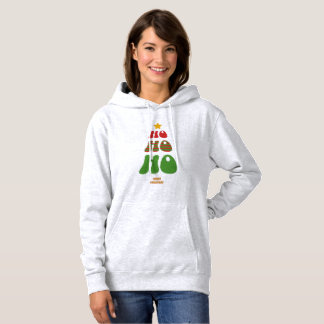 Ho Ho Ho Christmas Tree – Retro Xmas Hoodie