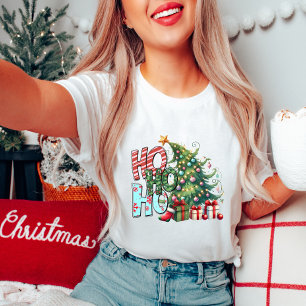 Ho Ho Ho Christmas Tree T-Shirt