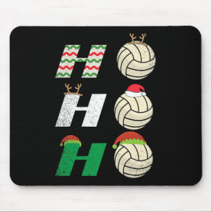 Ho Ho Ho - Christmas Volleyball Team Player Enthus Mouse Mat