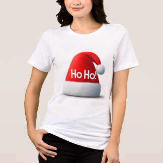"Ho Ho Ho Christmas Women's T-Shirt – Fun Tri-Blend Shirt