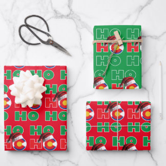 Ho Ho Ho Colorado Wrapping Paper Sheet