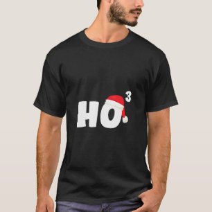 Ho Ho Ho Cubed Christmas Xmas Funny Math Gift Teac T-Shirt