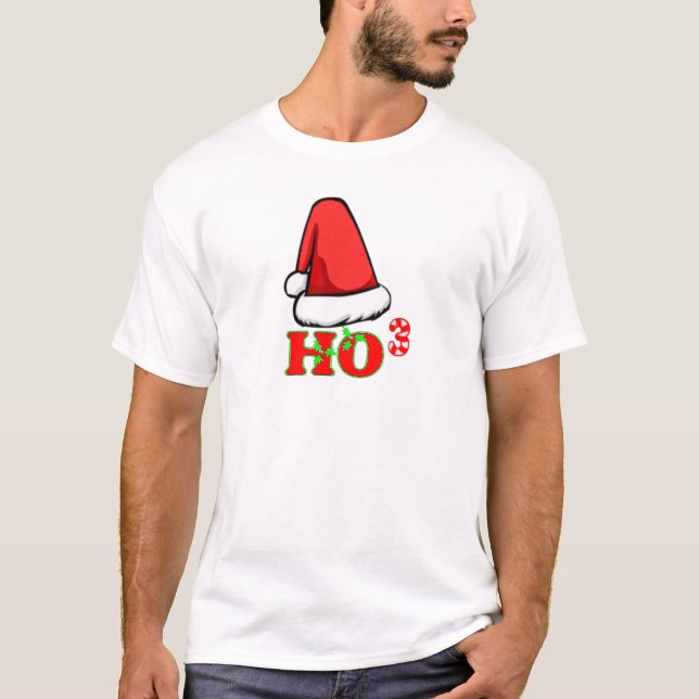 Ho Ho Ho Cubed T-Shirt (Front)