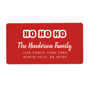 HO HO HO Custom Address