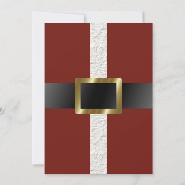 Ho Ho Ho Customisable Christmas Party Invitation (Front)
