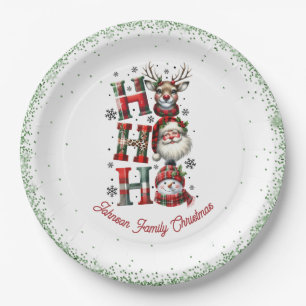 Ho Ho Ho Cute Christmas Paper Napkin Paper Plate