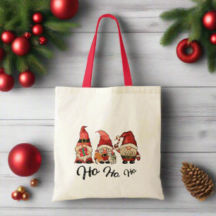Ho Ho Ho ! Cute Nordic Gnomes Christmas Tote Bag