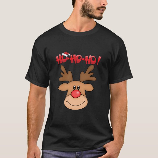  Ho Ho Ho Dill Doe - Motif renne de Noël  T-Shirt (Front)