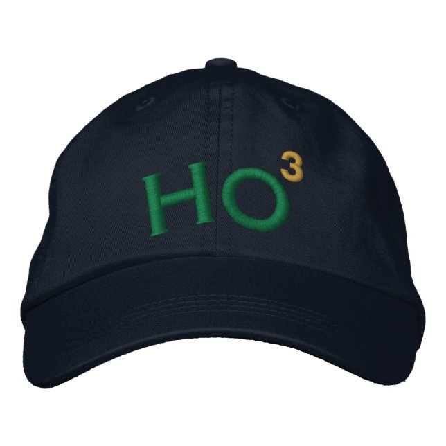 Ho Ho Ho Embroidered Hat (Front)