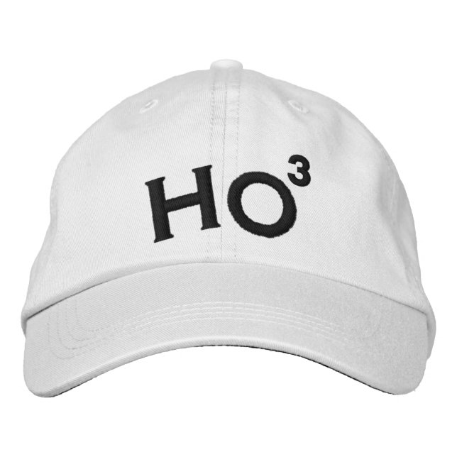 Ho Ho Ho Embroidered Hat (Front)