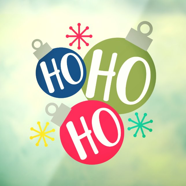 Ho Ho Ho Festive Christmas Xmas Family Matching Window Cling (Sheet 3)