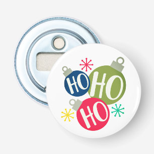 Ho Ho Ho Festive Christmas Xmas Modern Holiday Bottle Opener