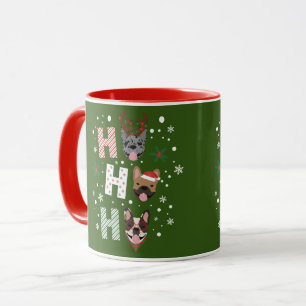 Ho Ho Ho French Bulldog Merry Christmas Mug