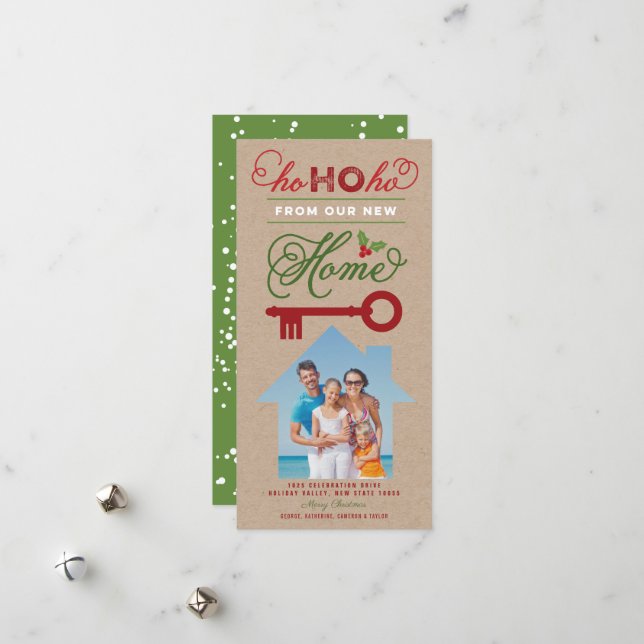 Ho Ho Ho From Our New Home Moving Announcement (Front/Back In Situ)