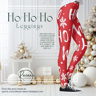 Ho-Ho-Ho Fun Christmas Design Leggings