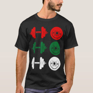 Ho Ho Ho Funny Dumbbell Christmas Weightlifting Gy T-Shirt