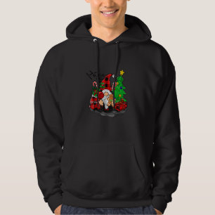 Ho Ho Ho Funny Gnome Santa Claus Merry Christmas Hoodie