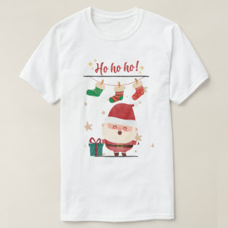 Ho Ho Ho Happy Santa Holiday Tee