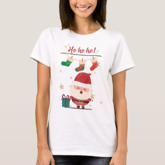 Ho Ho Ho Happy Santa Holiday Tee