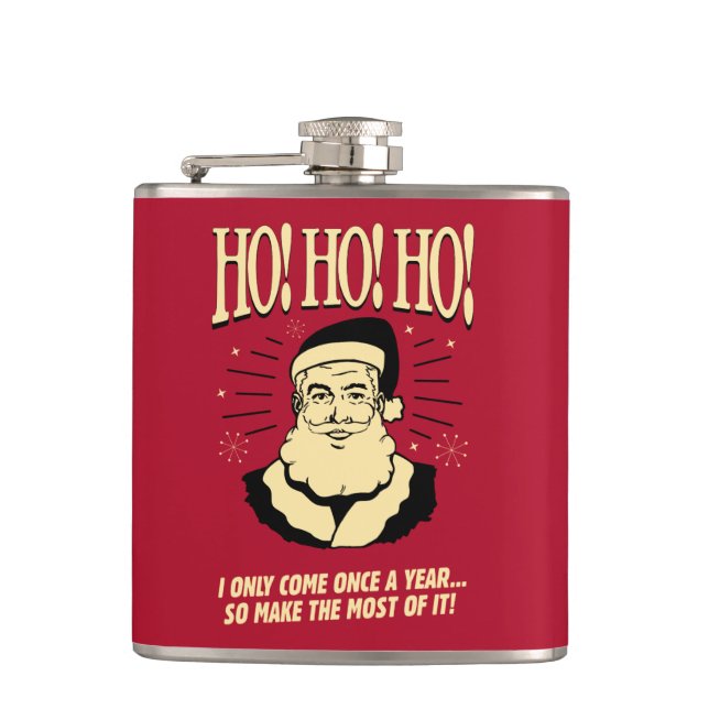 Ho! Ho! Ho! Hip Flask (Front)