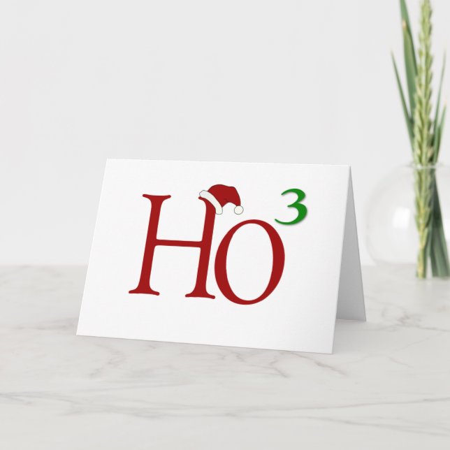 Ho Ho Ho Holiday Card (Front)