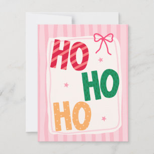 Ho Ho Ho Holiday Card