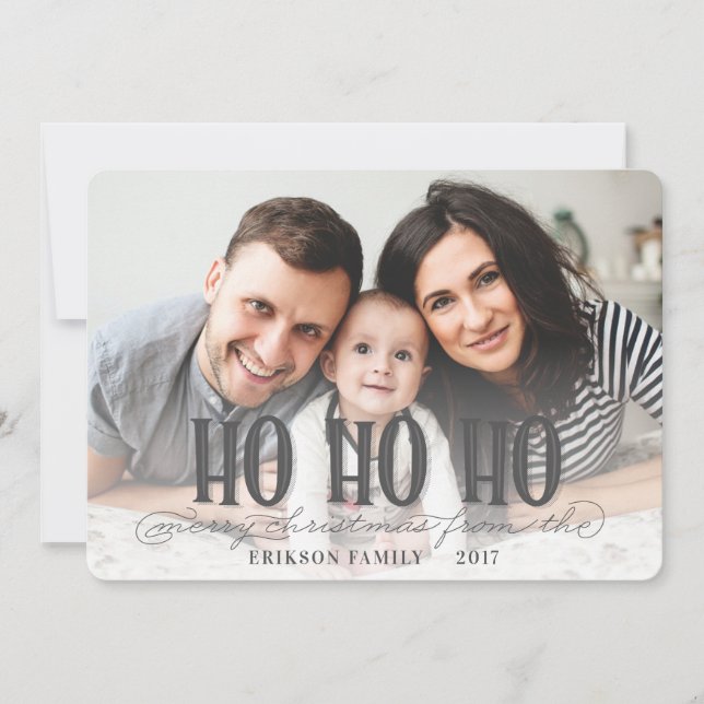 HO HO HO HOLIDAY CARD (Front)