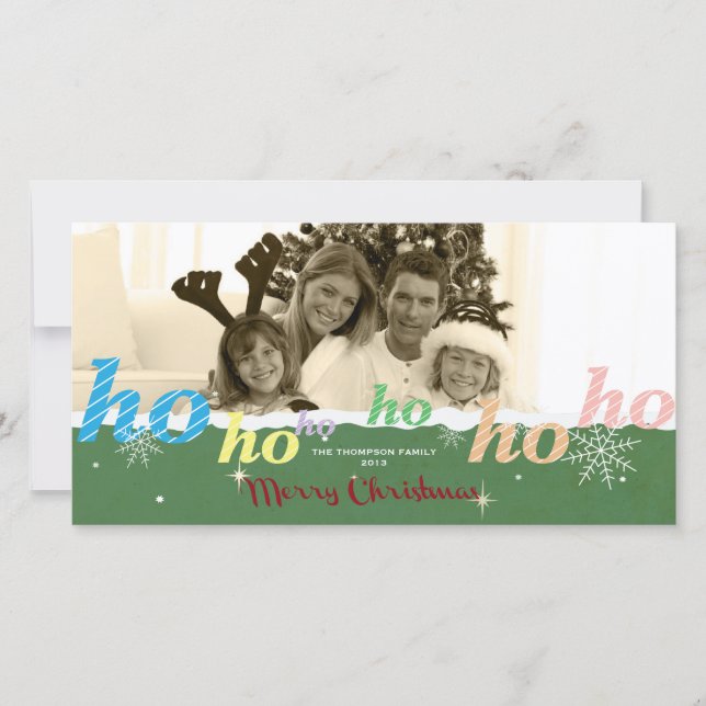 HO-HO-HO HOLIDAY CARD (Front)