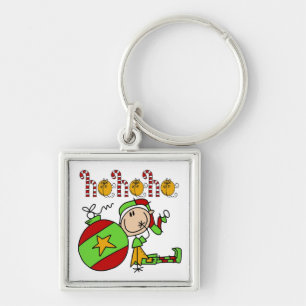 Ho Ho Ho Holiday Elf Key Ring