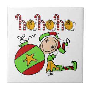 Ho Ho Ho Holiday Elf Tile