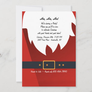 Ho, Ho, Ho Holiday Party Invitation