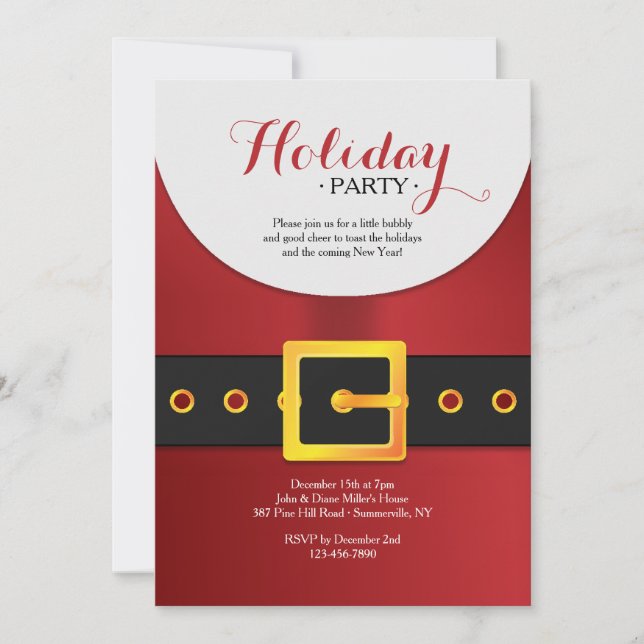 Ho Ho Ho Holiday Party Invitation (Front)