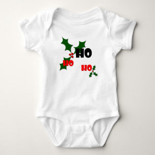 Ho Ho Ho Holly & Berries Baby Bodysuit