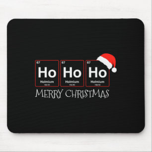 Ho Ho Ho Holmium Element Funny Chemistry Christmas Mouse Mat