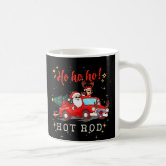 Ho ho ho Hot Rod Christmas Santa Reindeer Truck Coffee Mug