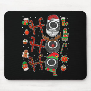 Ho Ho Ho Ice Hockey Christmas Ice Hockey Player Xm Mouse Mat