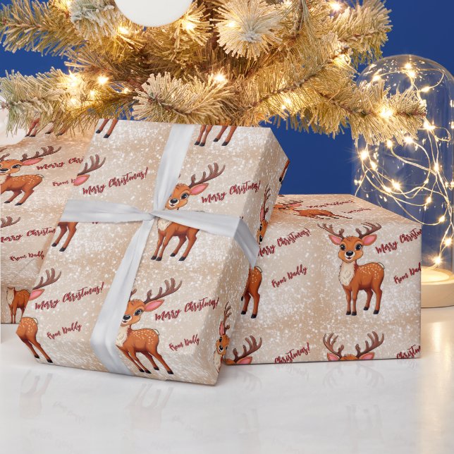 Ho-Ho-Ho! It's a Reindeer  Wrapping Paper (Holidays)
