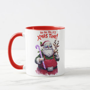 Ho Ho Ho. it's Xmas time cute design Mug