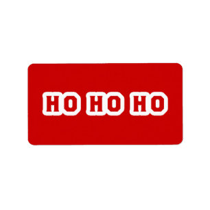 HO HO HO LABEL