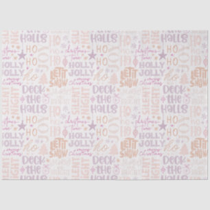 Ho Ho Ho Let It Snow Deck The Halls Christmas Tissue Paper