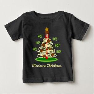 Ho! Ho! Ho! Marinara Christmas Pasta Tree Baby T-Shirt